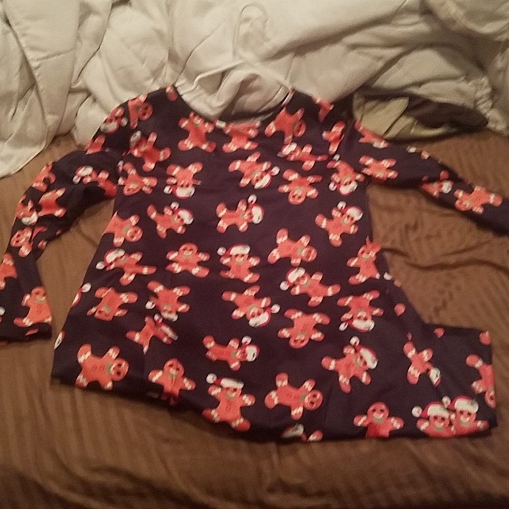 A Christmas gingerbread dress